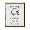 Stupell Industries Inspirational Faith Quote Religious Rustic Botanicals, Design by Lettered and Lined view 1