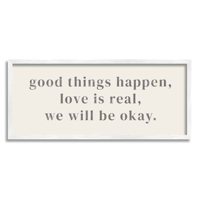 Stupell Industries We Will Be Okay Soothing Encouragement Sentiment, Design by Daphne Polselli