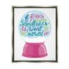 Stupell Industries Romantic Snowflake Kisses Snow Globe Winter Quote, Design by Kamdon Kreations view 1