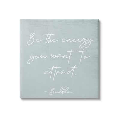 Stupell Industries Inspirational Buddha Sentiment Motivational Phrase Calligraphy, Design by Daphne Polselli