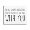 Stupell Industries Uplifting Romance Quote Loving Phrase Birch Pattern, Design by Lettered and Lined view 1