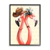 Stupell Industries Vintage Flamingos Cowboy Hat Antique Fashion Outfit, Design by Amelie Legault view 1