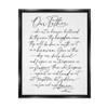 Stupell Industries Our Father Religious Prayer Reading Spiritual Scripture, Design by Lettered and Lined view 1