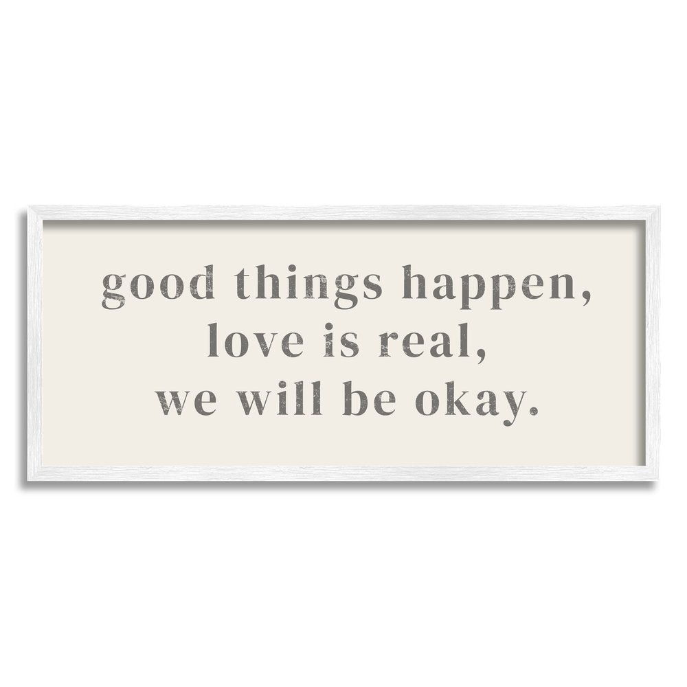 Stupell Industries We Will Be Okay Soothing Encouragement Sentiment, Design by Daphne Polselli