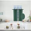 1 Set Solid Blackout Thermal Window Curtain Opaque Colors Same Color in Front and The Back Different Size Hunter Green, K30 (27" Wide x 30" Long) Per Panel view 1