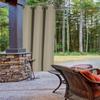 1 Set Solid Blackout Thermal Window Curtain Opaque Colors Same Color in Front and The Back Different Size Taupe Sand, K68 (32" Wide x 63" Long) per Panel view 2