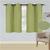 1 Set Solid Blackout Thermal Window Curtain Opaque Colors Same Color in Front and The Back Different Size Lime Green, K54 (27" Wide x 54" Long) per Panel view 1