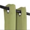 1 Set Solid Blackout Thermal Window Curtain Opaque Colors Same Color in Front and The Back Different Size Lime Green, K54 (27" Wide x 54" Long) per Panel view 2
