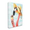 Stupell Industries Summertime Flamingo Sun Hat Enjoying Ice Cream Cone, Design by Amelie Legault view 2