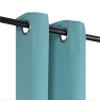 1 Set Solid Blackout Thermal Window Curtain Opaque Colors Same Color in Front and The Back Different Size Teal Green, K54 (27" Wide x 54" Long) per Panel view 2