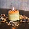 Blood Orange & Cinnamon Mason Jar Candle - Essential Oil Blend, Aromatherapy - 100% Soy Wax, Natural, Vegan & Hypoallergenic view 2