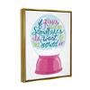 Stupell Industries Romantic Snowflake Kisses Snow Globe Winter Quote, Design by Kamdon Kreations view 2
