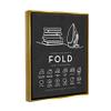 Stupell Industries Laundry Diagram Symbols Chart Ironing Folding Guide, Design by Lettered and Lined view 2