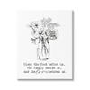 Stupell Industries Rustic Jar Bouquet Casual Uplifting Family Quote, Design by Lettered and Lined, 24 x 30, Gallery Wrapped Canvas view 1