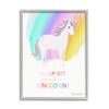 Stupell Industries Unicorn Spirit Animal Vivid Fantasy Rainbow Pony, Design by Diane Neukirch view 1