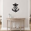 Alioyoit Metal Sign S Custom Initial Letter Monogram Anchor Customizable Steel Metal Wall Hanging Hanging Sign Large Retro Metal Door Hanger Sign Decor for Lodge Dining Room Dining Room 18 Inch view 4