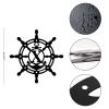 Alioyoit X Nautical Anchor Monogram Letter Distressed Metal Sign Welcome Sign Personalized Long Lasting Laser Cut Metal Wall Art Art Sign for Man Cave Patio Indoor Outdoor Decor Home Decor 18 Inch view 2