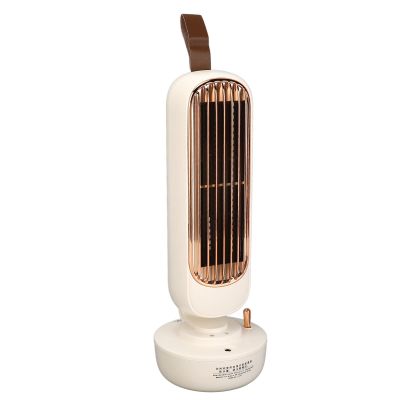 GLOGLOW Tower Fan with 220ml Water Tank Oscillating Tower Fan Small Quiet Fan with 3 Speeds 3 hrours Regular Long Spray, 6 hours Fixed Time Spray for Bedroom Office