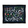 Stupell Industries Holy Night Modern Calligraphy Holiday Winter Botanicals, Design by Louise Allen view 1