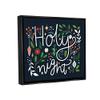 Stupell Industries Holy Night Modern Calligraphy Holiday Winter Botanicals, Design by Louise Allen view 2