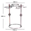 Can store decanters Wine Glass Rack, Countertop Wine Glass Holder, Freestanding Tabletop Stemware Storage Stand, for Home Bar Kitchen view 2