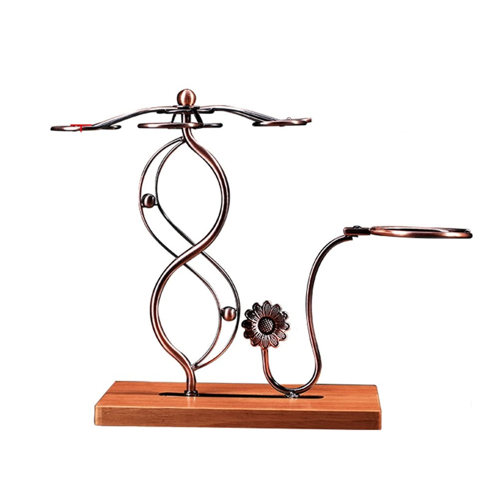 Can store decanters Wine Glass Rack, wooden Wine Glass Holder, Freestanding Tabletop Stemware Storage Stand, for Home Bar Kitchen, G-shaped hook