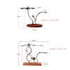 Can store decanters Wine Glass Rack, wooden Wine Glass Holder, Freestanding Tabletop Stemware Storage Stand, for Home Bar Kitchen, G-shaped hook view 2
