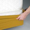 Silver Cotton Mattress Protector Encasement, Box Spring Cover Cal-King Size - 100% Egyptian Cotton Wrap Around 4 Sides Bed Skirt Box Springs up to 26 - Cal-King, Golden view 4