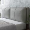 Adult Headboard Cushion Soft Bed Rest Back Removable Reading Pillow Wedge Fluffy Cotton Bolster Lumbar Cushion Daybed Bolster for Bunk Bed Dorm,C,No headboard 47.2"/120cm view 1