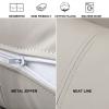 Adult Headboard Cushion Soft Bed Rest Back Removable Reading Pillow Wedge Fluffy Cotton Bolster Lumbar Cushion Daybed Bolster for Bunk Bed Dorm,C,No headboard 47.2"/120cm view 4