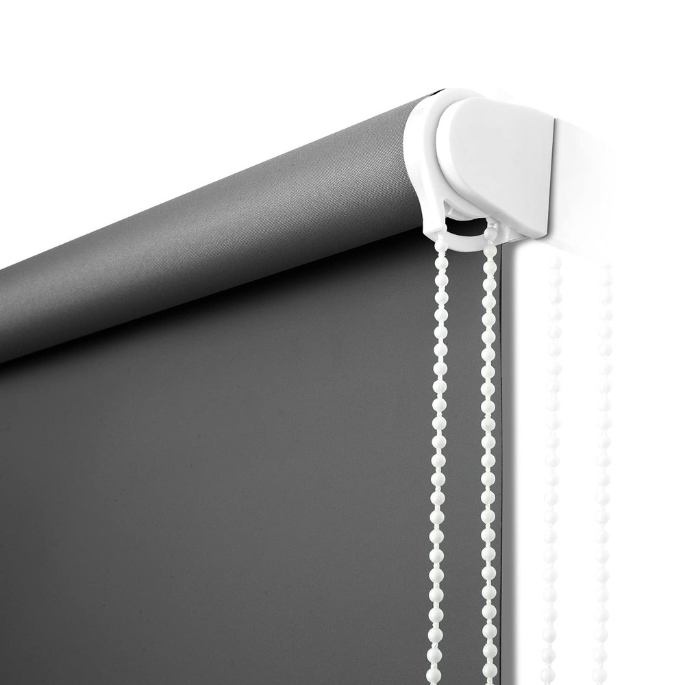 NUTRO CHILL 100% Blackout Roller Shade, Blackout Blinds for Bedroom Windows, UV Protection Fabric Window Shades for Home and Office