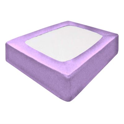 Luxurious Soft & Durable Box Spring Cover Twin Size - 100% Egyptian Cotton Wrap Around 4 Sides Bed Skirt for Hotel & Home, Fits Box Springs up to 19 - Twin, Lilac