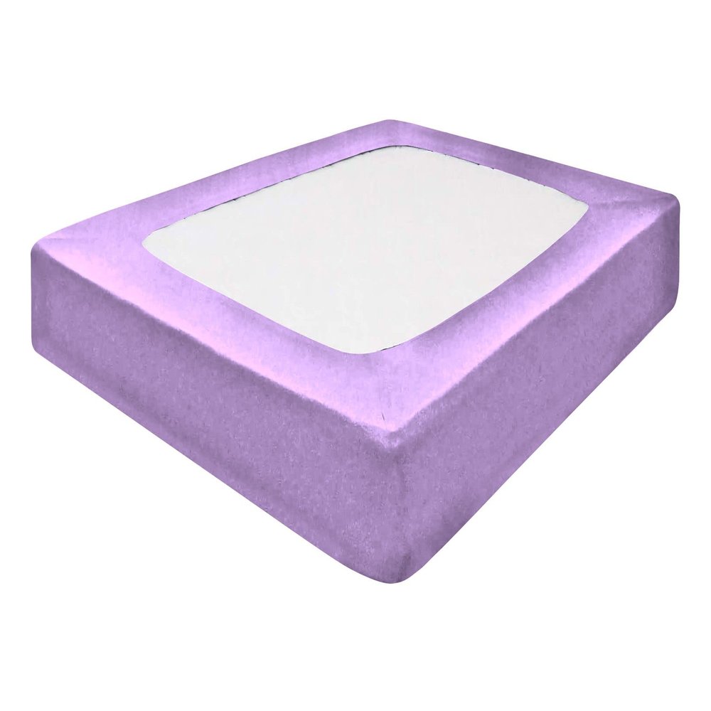 Luxurious Soft & Durable Box Spring Cover Twin Size - 100% Egyptian Cotton Wrap Around 4 Sides Bed Skirt for Hotel & Home, Fits Box Springs up to 19 - Twin, Lilac