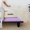 Luxurious Soft & Durable Box Spring Cover Twin Size - 100% Egyptian Cotton Wrap Around 4 Sides Bed Skirt for Hotel & Home, Fits Box Springs up to 19 - Twin, Lilac view 3