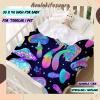 Avalokitesvara Magic Mushrooms Psychedelic Flannel Blanket Super Soft and Warm for Bed Couch Sofa 120x90 Inch for Family view 3