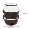 3 Layers Electric Heated Lunch Box Portable Food Warmer Loncheras Stainless Steel Containe 2L Rice Cooker Food Steamer view 4