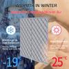 Thermal Insulated Window Curtain,Warm Windproof Partition Winter Cotton Drapes,Home Cold Protection Noise Reduction Covers Soundproof Blackout Privacy Screen,for Balcony Bedroom Kitchen (Color : A, view 3