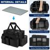 ZIOZERTT Cleaning Caddy Bag,Large Cleaning Supplies Organizer with Handle for Housekeepers, Black view 2