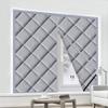 Thermal Insulated Window Curtain,Warm Windproof Partition Winter Cotton Drapes,Home Cold Protection Noise Reduction Covers Soundproof Blackout Privacy Screen,for Balcony Bedroom Kitchen (Color : A, view 1