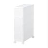 like-it, Kitchen Storage, Retort Curry, Slim Storage, Tall Stocker, 4 Tiers, Comes with Casters, Width 6.7 x Depth 18.3 x Height 32.7 inches (17 x 46.5 x 83 cm), All White, Made in Japan, TS-4 Tiers, Can Be Used in Gaps view 1