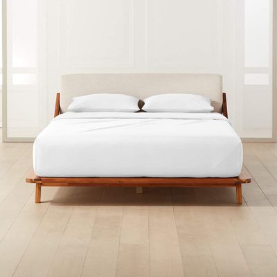 Maayu String Family XL Size Luxury 800 Thread-Count 100% Egyptian Cotton Bed Sheets Oversized Sheet Set Sateen Weave for Soft & Silky Feel Long Staple Cotton 15 Inch Deep-Pockets - Family XL, White