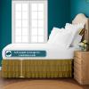 Full Bed Skirt  Multi Ruffled Taupe Bedskirt with 18" Drop  Hotel-Quality Dust Ruffle for Easy Fitting  Brushed Fabric (Taupe, Full Size) view 4