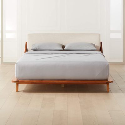 Maayu String Family King Size Luxury 800 Thread-Count 100% Egyptian Cotton Bed Sheets Sheet Set Sateen Weave for Soft & Silky Feel Long Staple Cotton 15 Inch Deep-Pockets - Family King, Light Grey