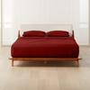 Maayu String King Size Luxury 800 Thread-Count 100% Egyptian Cotton Bed Sheets Oversized Sheet Set Sateen Weave for Soft & Silky Feel Long Staple Cotton 21" Extra Deep-Pockets - King, Burgundy view 1