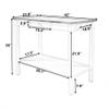 MNSSRN Open Kitchen Island, Removable Cutlery Trolley, Cozy Dining Table Extension, Rubberwood Dining Table with Drawers Small Place Towel Rail view 2