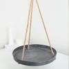 Factory Direct Craft Rustic Black Metal Hanging Tray for Farmhouse or Primitive Home Decor |13-1/2" Dia view 1