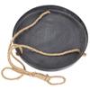 Factory Direct Craft Rustic Black Metal Hanging Tray for Farmhouse or Primitive Home Decor |13-1/2" Dia view 2