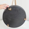 Factory Direct Craft Rustic Black Metal Hanging Tray for Farmhouse or Primitive Home Decor |13-1/2" Dia view 3