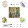 WANYING F. Childe Hassam Strawberry Tea Set Large Canvas Printing Famous Painting Office Home Wall Art Classroom Library Coffee Shop Wall Decoration Painting Artwork Artworks Picture Print Poster Wall view 2