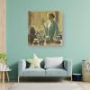 WANYING F. Childe Hassam Strawberry Tea Set Large Canvas Printing Famous Painting Office Home Wall Art Classroom Library Coffee Shop Wall Decoration Painting Artwork Artworks Picture Print Poster Wall view 3